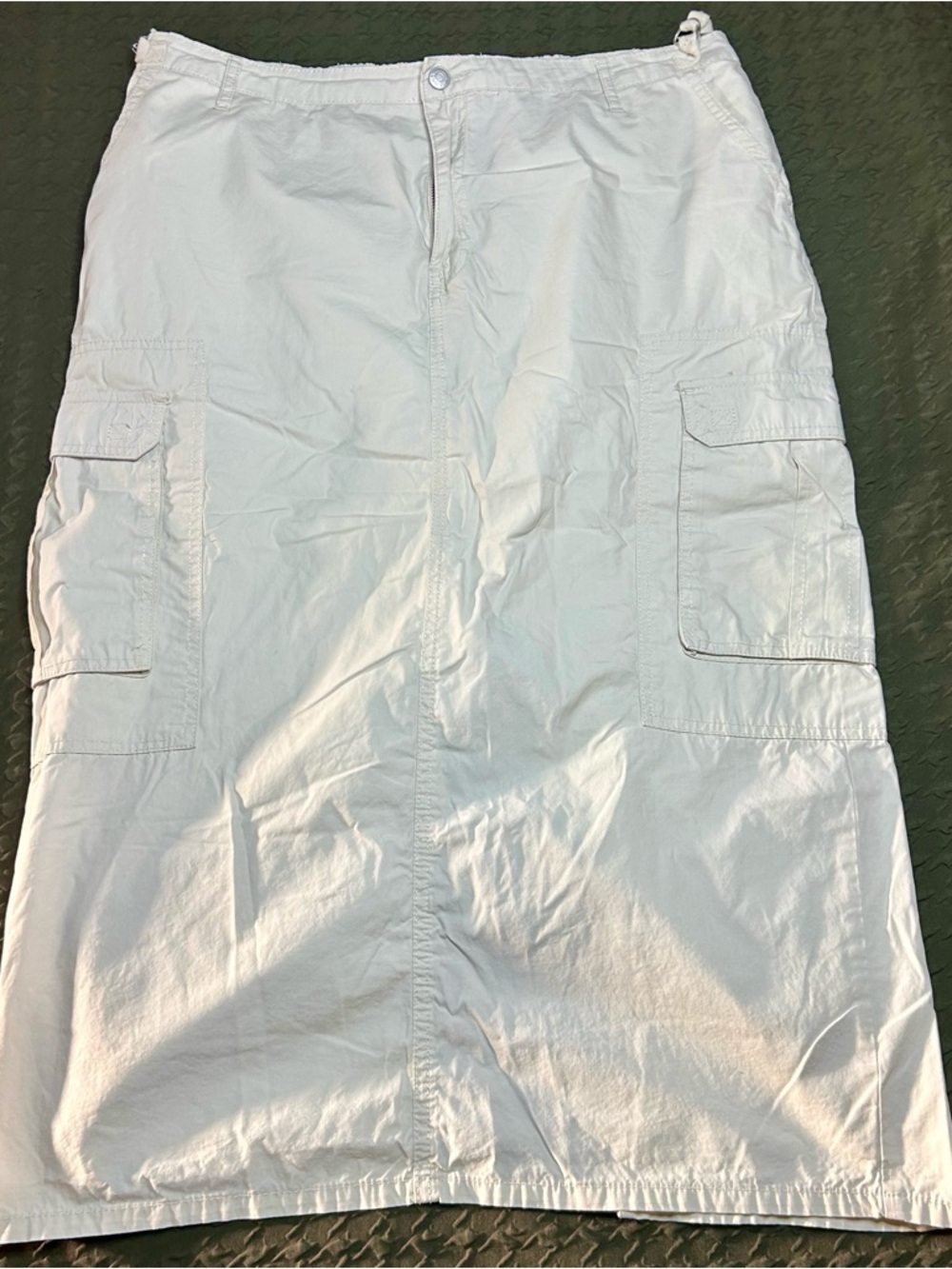 wild fable Cream Cotton Maxi Skirt with Cargo Details